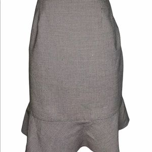 Houndstooth Pencil Skirt